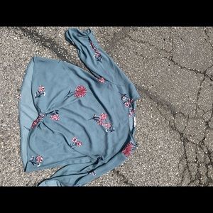 pink republic, floral blouse.